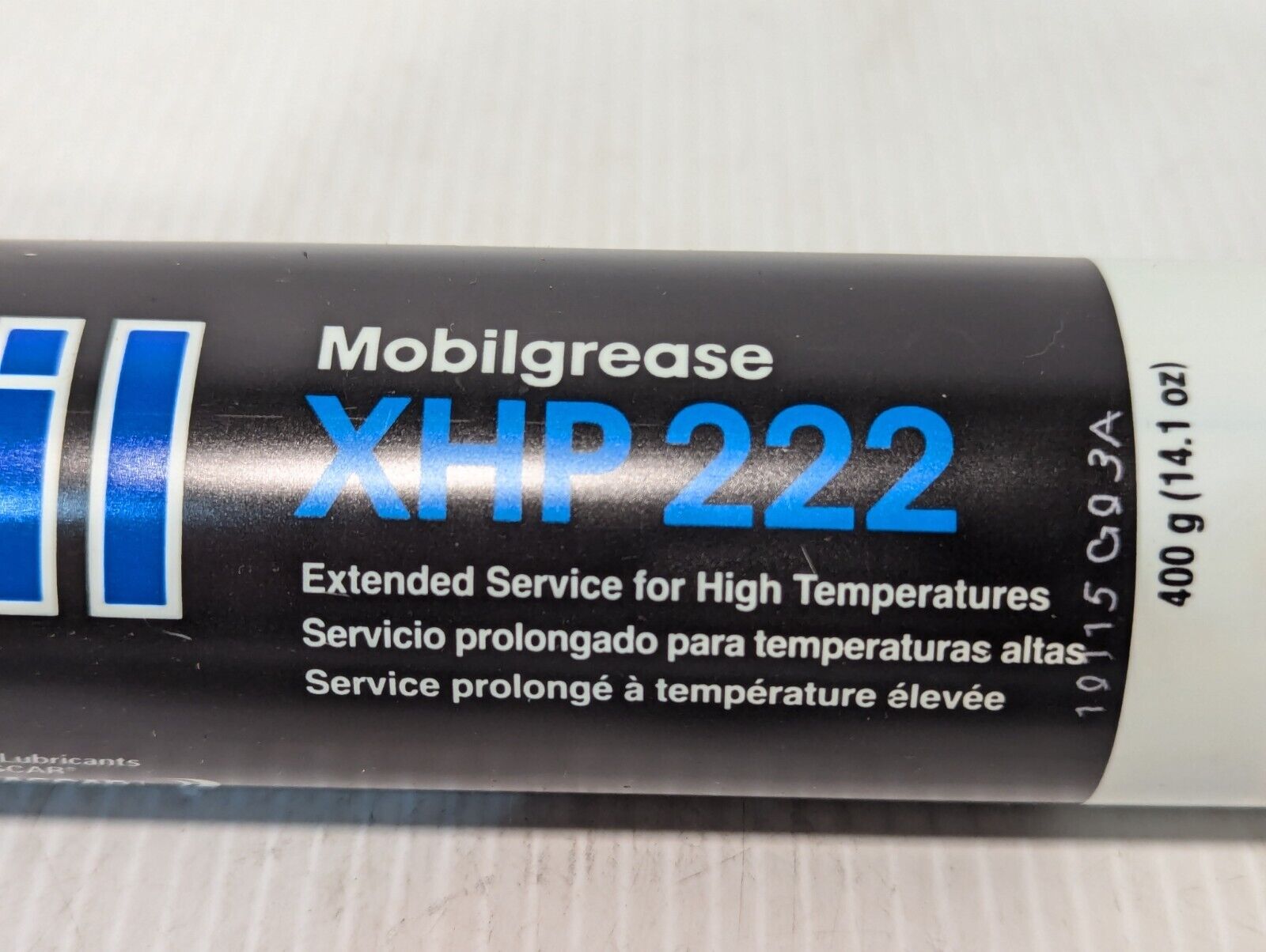 14.1 oz Tube of Mobil Mobilgrease XHP 222, 9.5" In Tall - Free Shipping