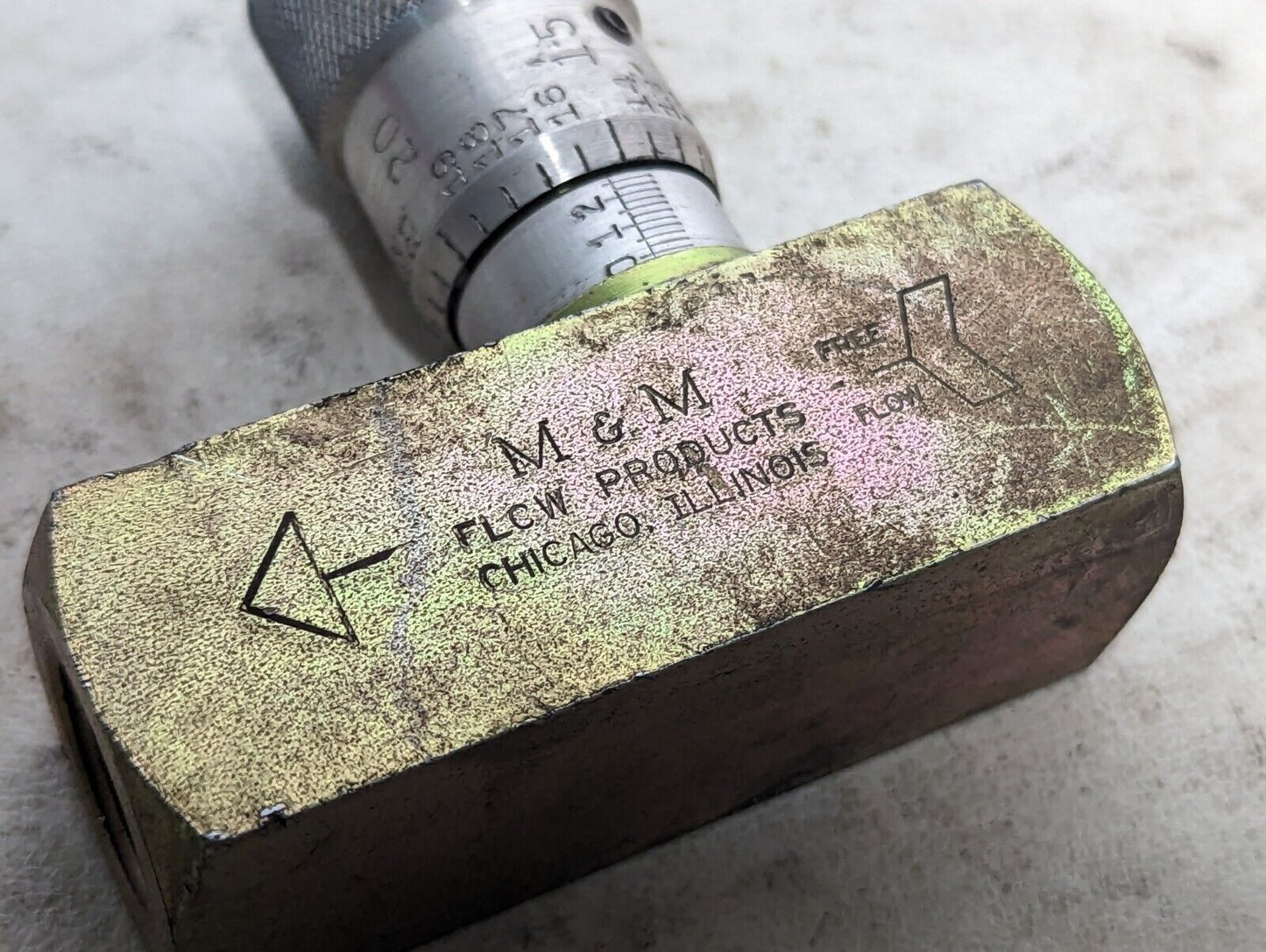 M&M Flow Products precision control valve, analog