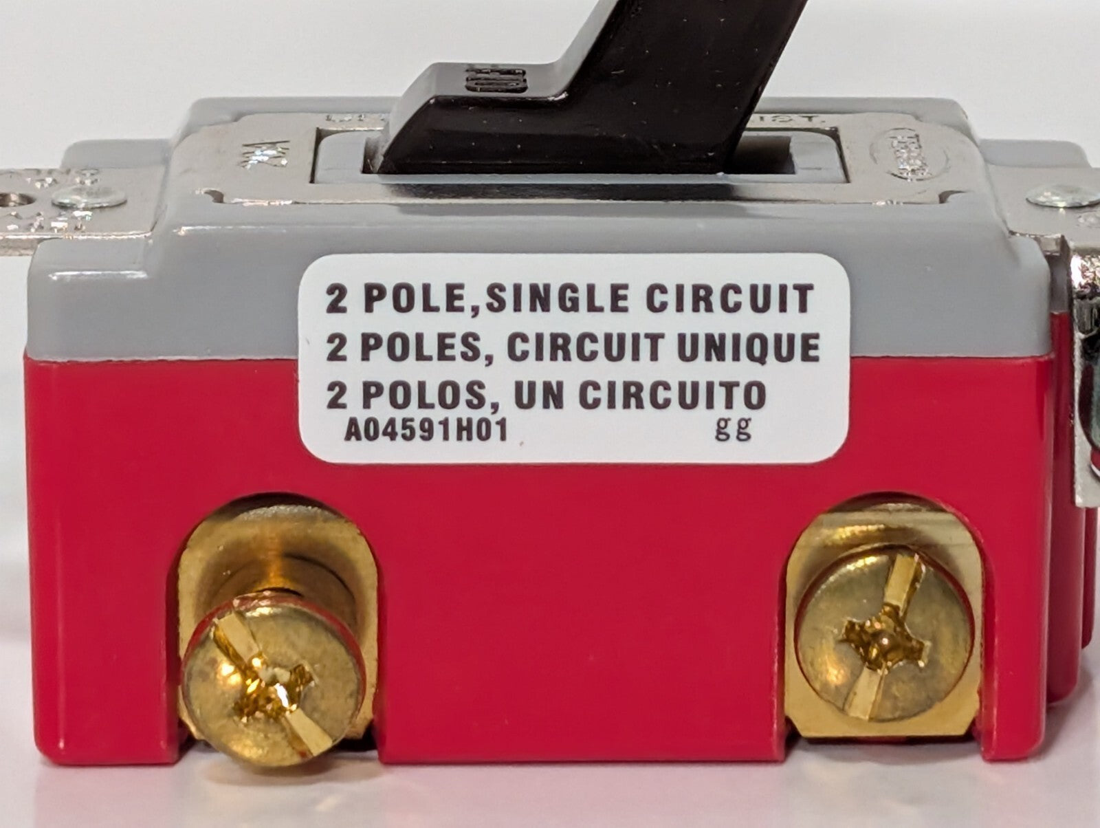 [2] Hubble HBL1222 Nylon Toggle Switch, 2 Pole 20A 120-277VAC