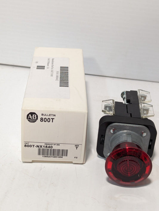 Allen Bradley 800T-NX1540 Emergency Stop Push-button SER.T - Free Shipping