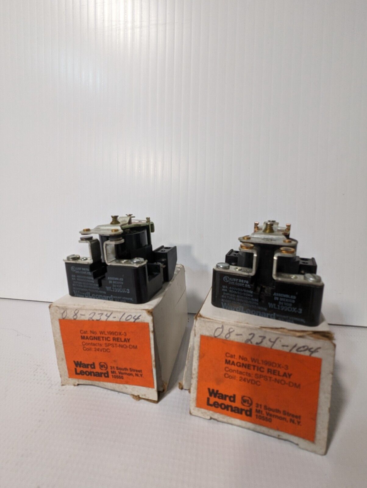 Ward Leonard WL199DX-3 24VDC Magnetic Relay - Free Shipping