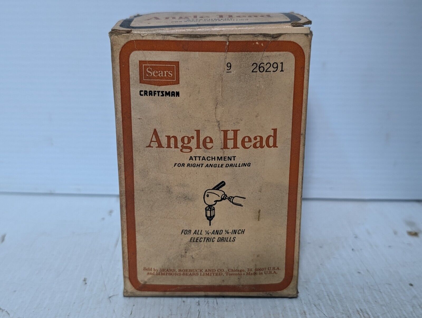 Vintage Sears Craftsman 26291 Angle Head Attachment - Free Shipping+Returns