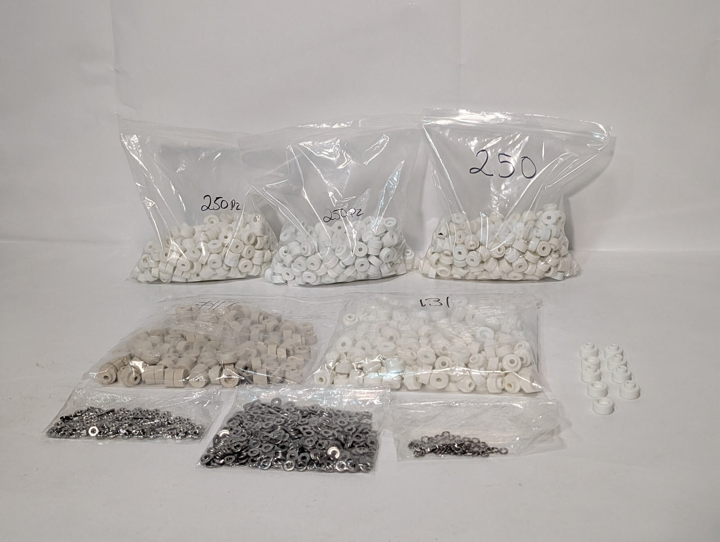 1000+: Asstd Findings, Insulators, Washers, Bushings, Spacers, Industrial, Craft