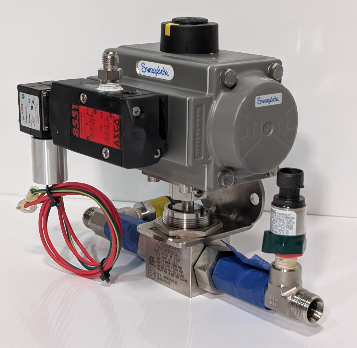 Swaglok MS-A30-4-DIN Spring Return Assy SS-AFSS8 Control Valve ASCO WT8551A001MS