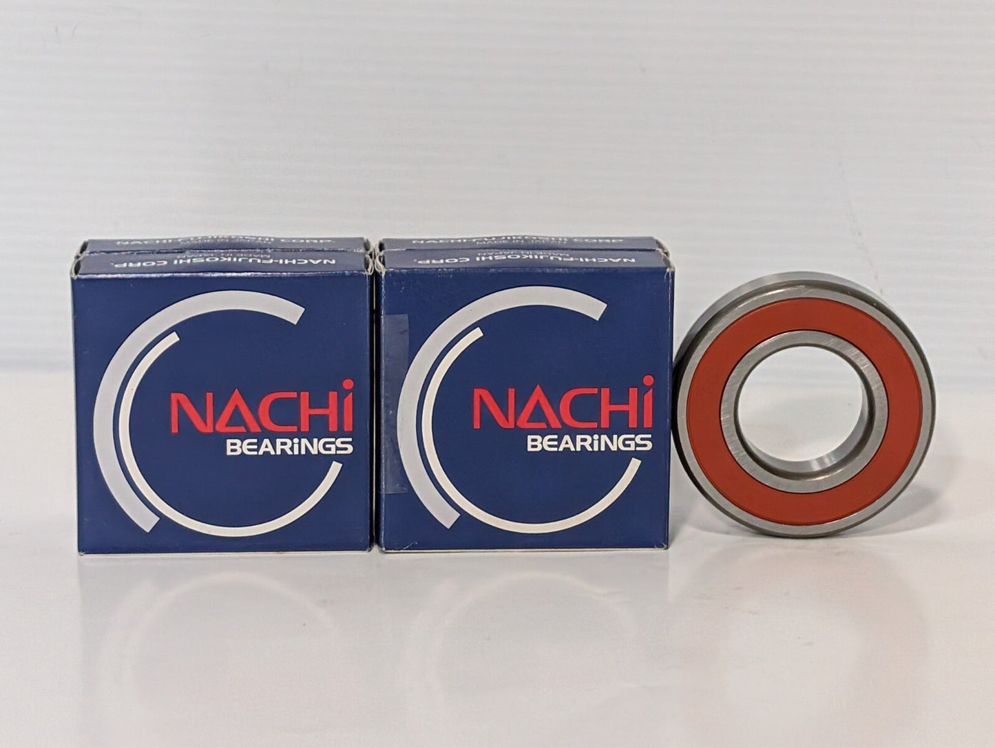 (2) NACHI 6207 2NSE9 C3 DEEP GROOVE BALL BEARING, RUBBER SEALED 35X72X17mm 2RS