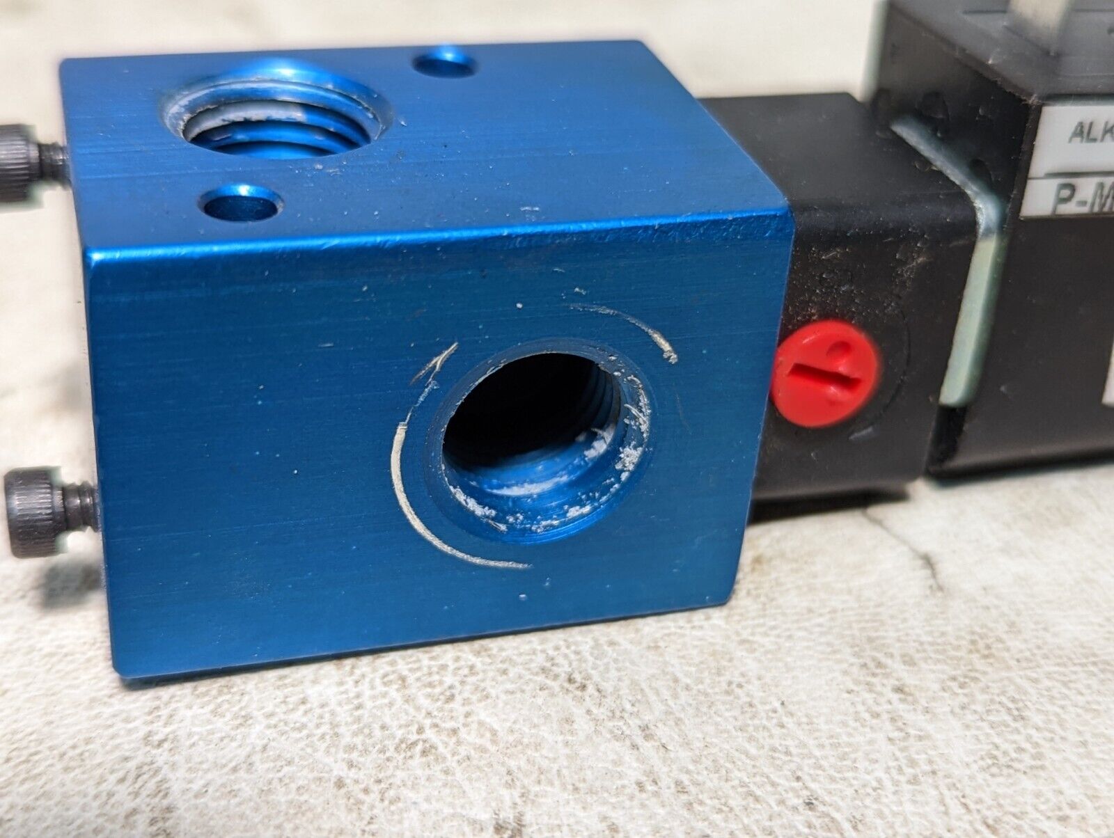 Lot of 2 Alkon P-MW2-24/DC pneumatic solenoid valves