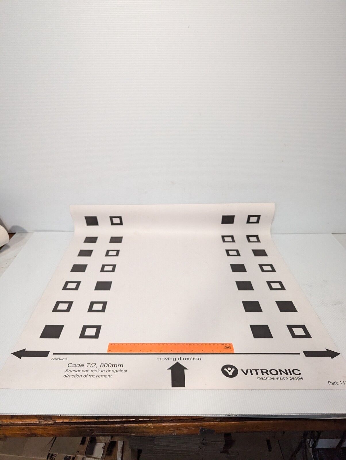 Vitronic 113992 Calibration Mat, Code 7/2 800mm - Free Shipping