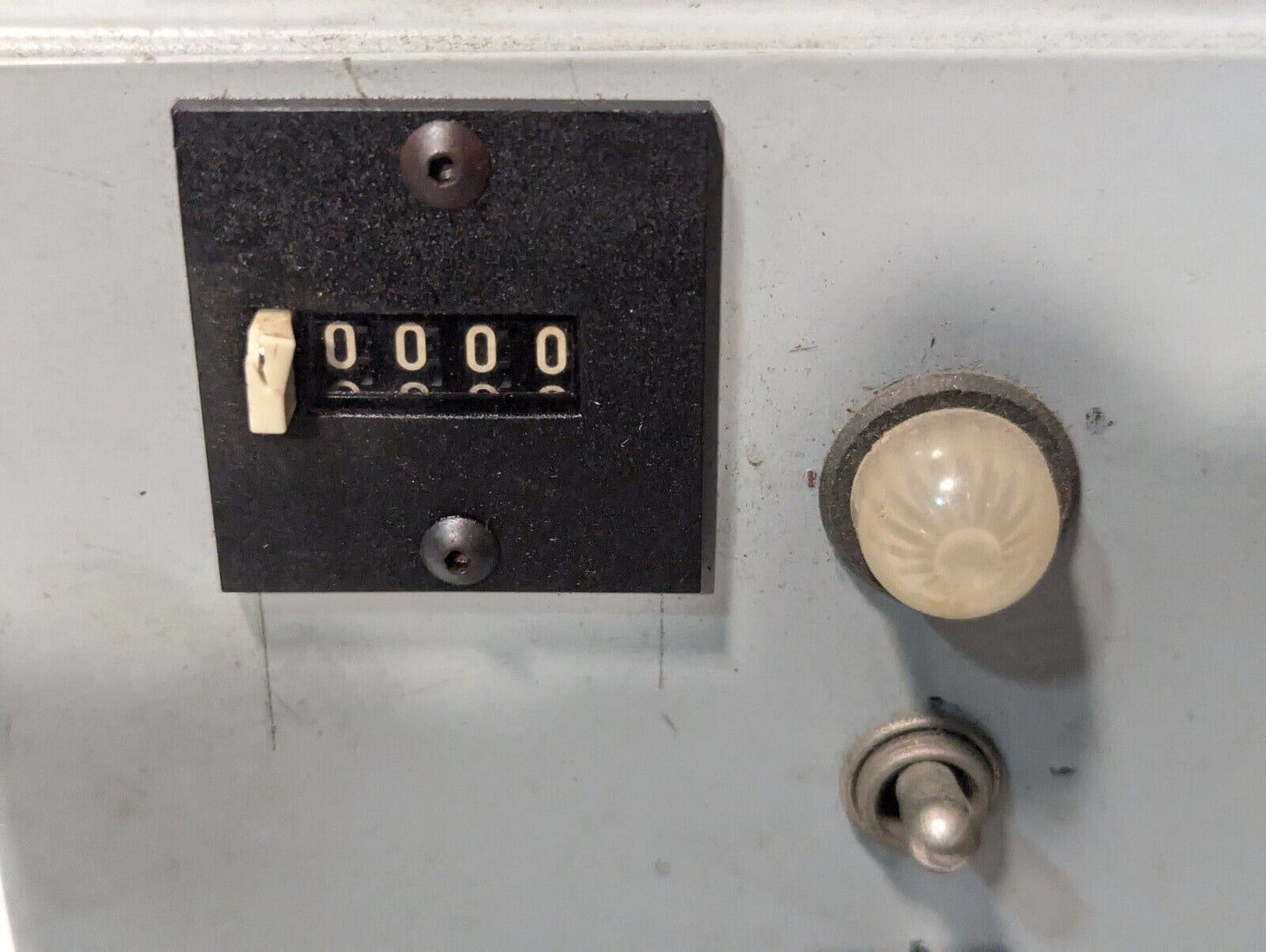 SMC NVSP4116-0009D Pneumatic Solenoid Valve w/ Pulse Counter, Box, Parts, Used