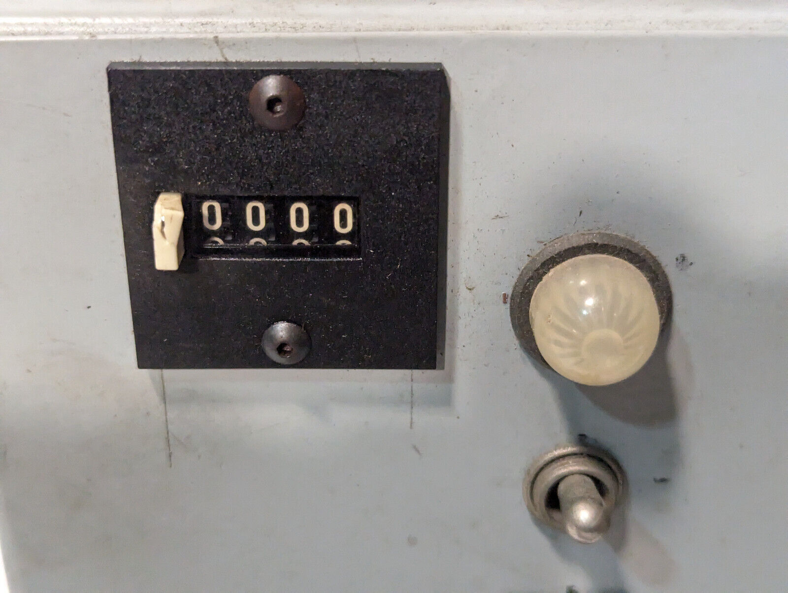 SMC NVSP4116-0009D Pneumatic Solenoid Valve w/ Pulse Counter, Box, Parts, Used