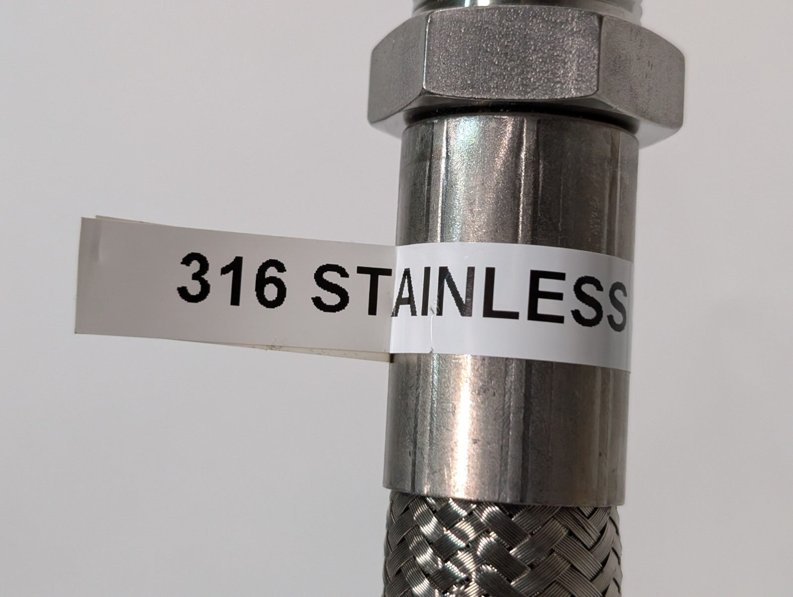 (15) Braided 316 Stainless Steel Flex Hoses, Assorted Lengths Sizes Ports