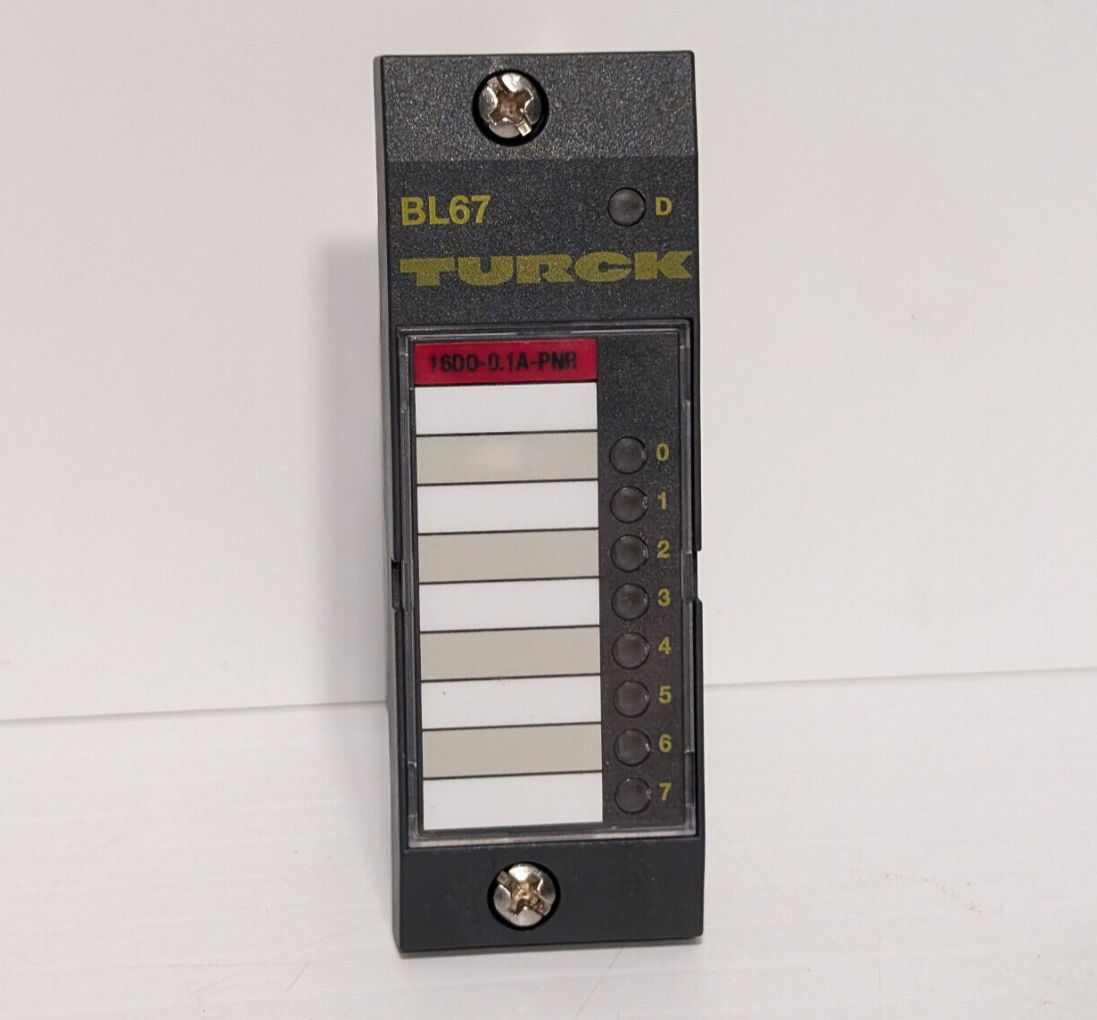 Turck BL67-16DO-0.1A-PNR Module, 163K468H01, 16 Digital Outputs, 24 VDC, LED