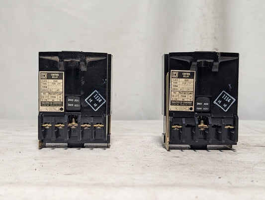 Square D 8501-G020 Control Relay, 110/120VAC coil