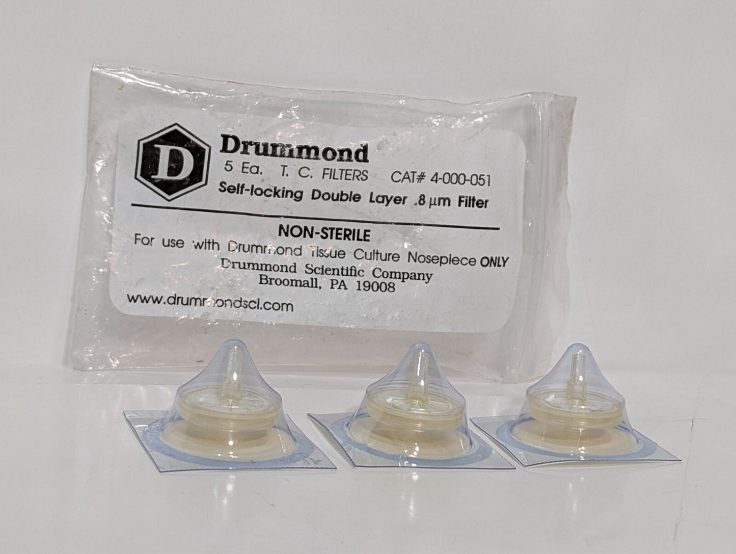 [3] NEW Drummond 4-000-051 Self Locking Filter Double Layer