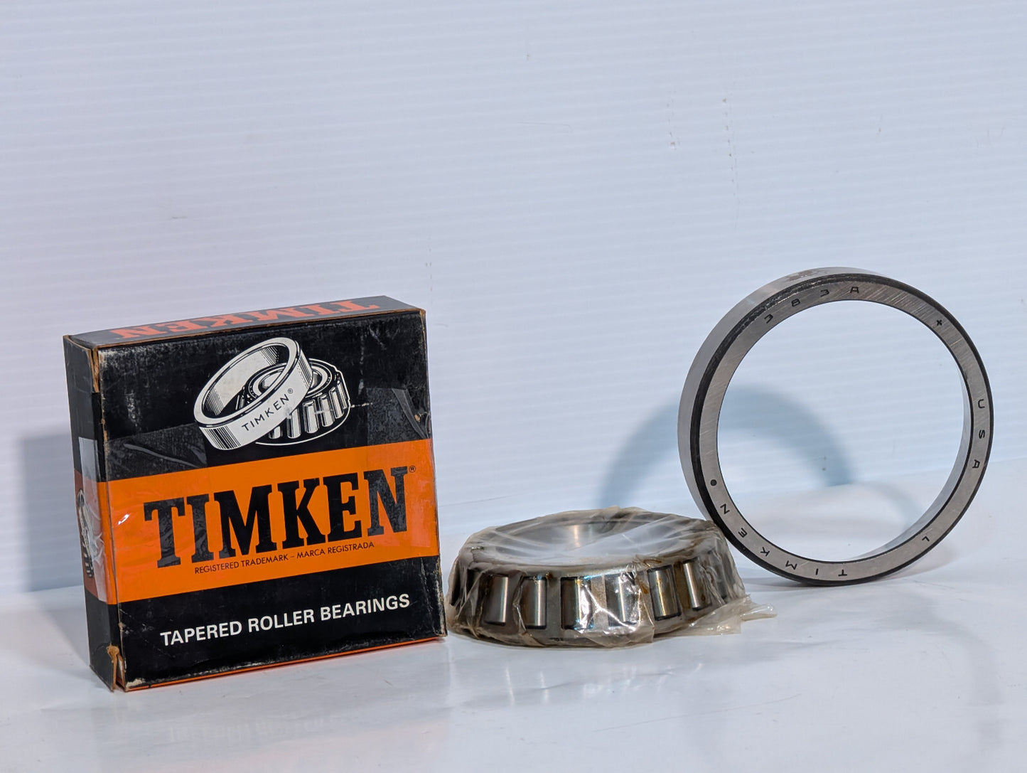 Timken 383A, 387 Tapered Roller Bearing Cone, Cup, Race Set, Made in USA