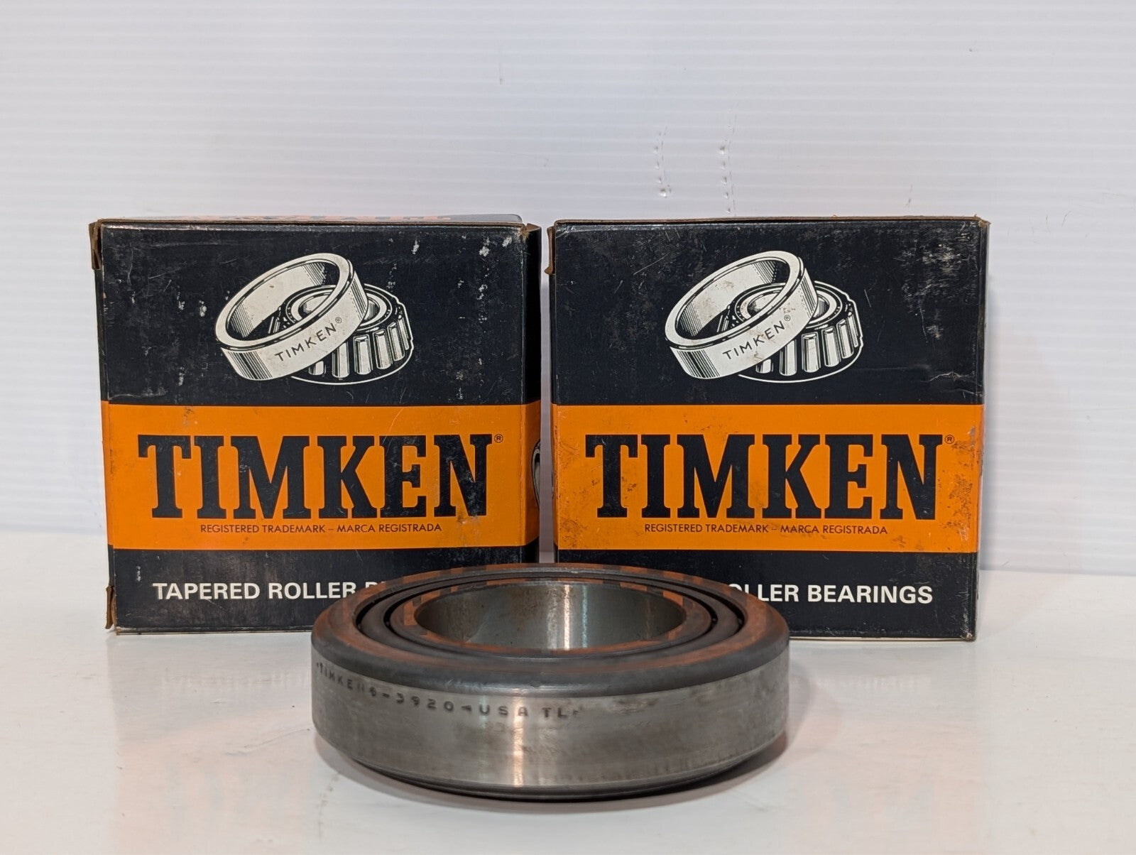 (1) Timken 3920 Tapered Roller Bearing Cup, Non-Flanged, Chrome Steel