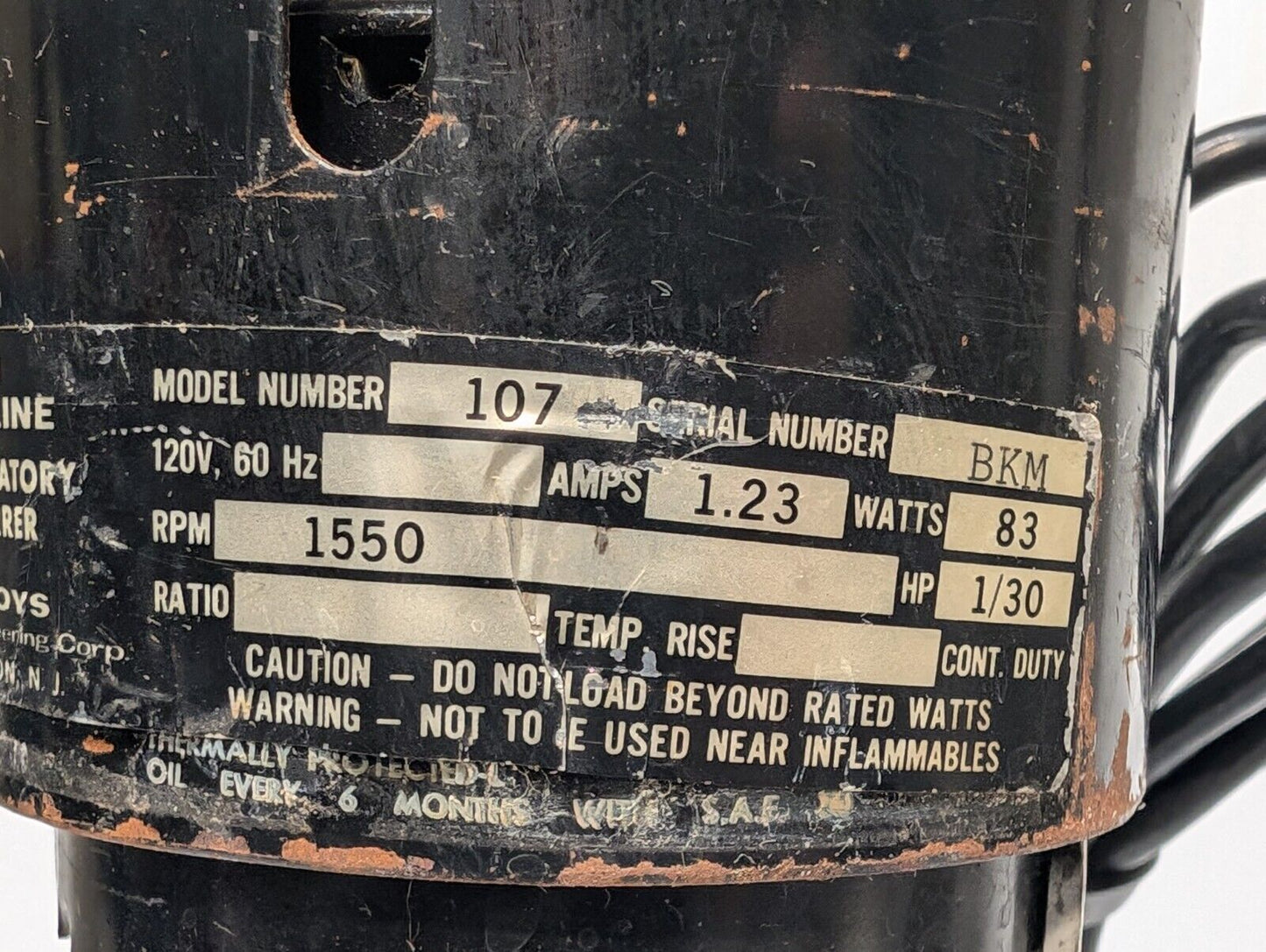 Talboys T-Line Model 107 Laboratory Stirrer Overhead Mixer, 1550 RPM, 1/30hp