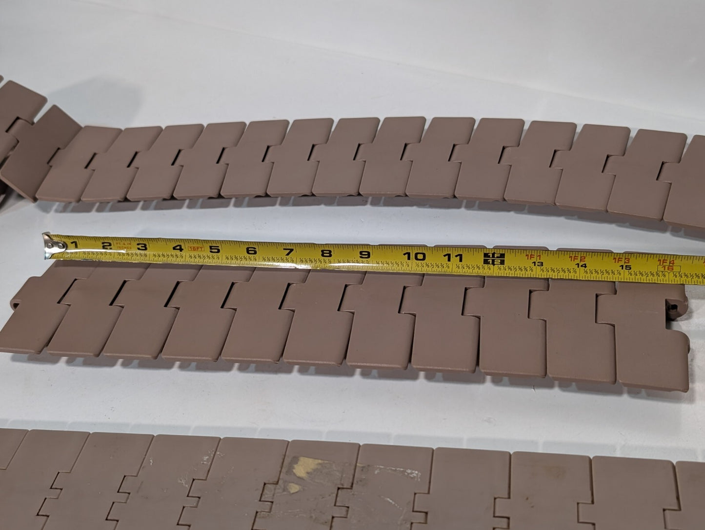 (3) Marbett Rexnord 880TK450 4-1/2" Brown HP Table Top Chain RH450, 48" 16" 28"