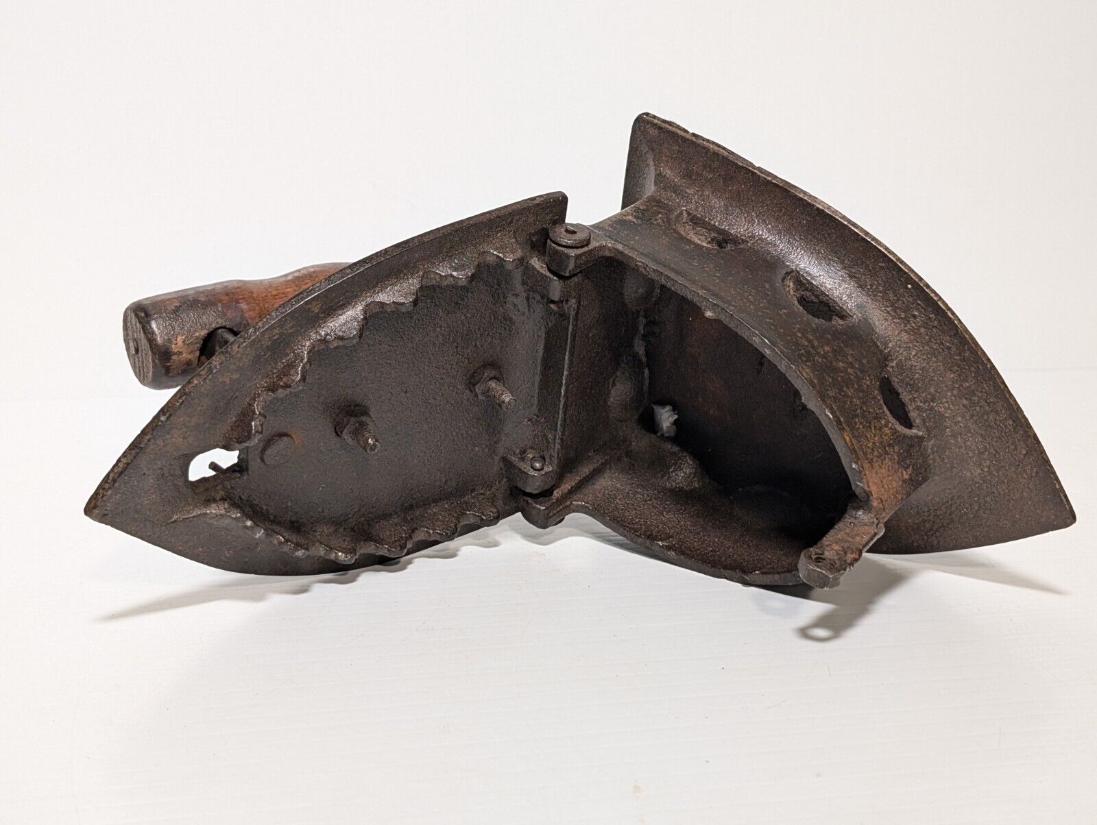 Vintage Coal Iron - 7.5" L x 6"H x 6" W - Cast Iron Collectible