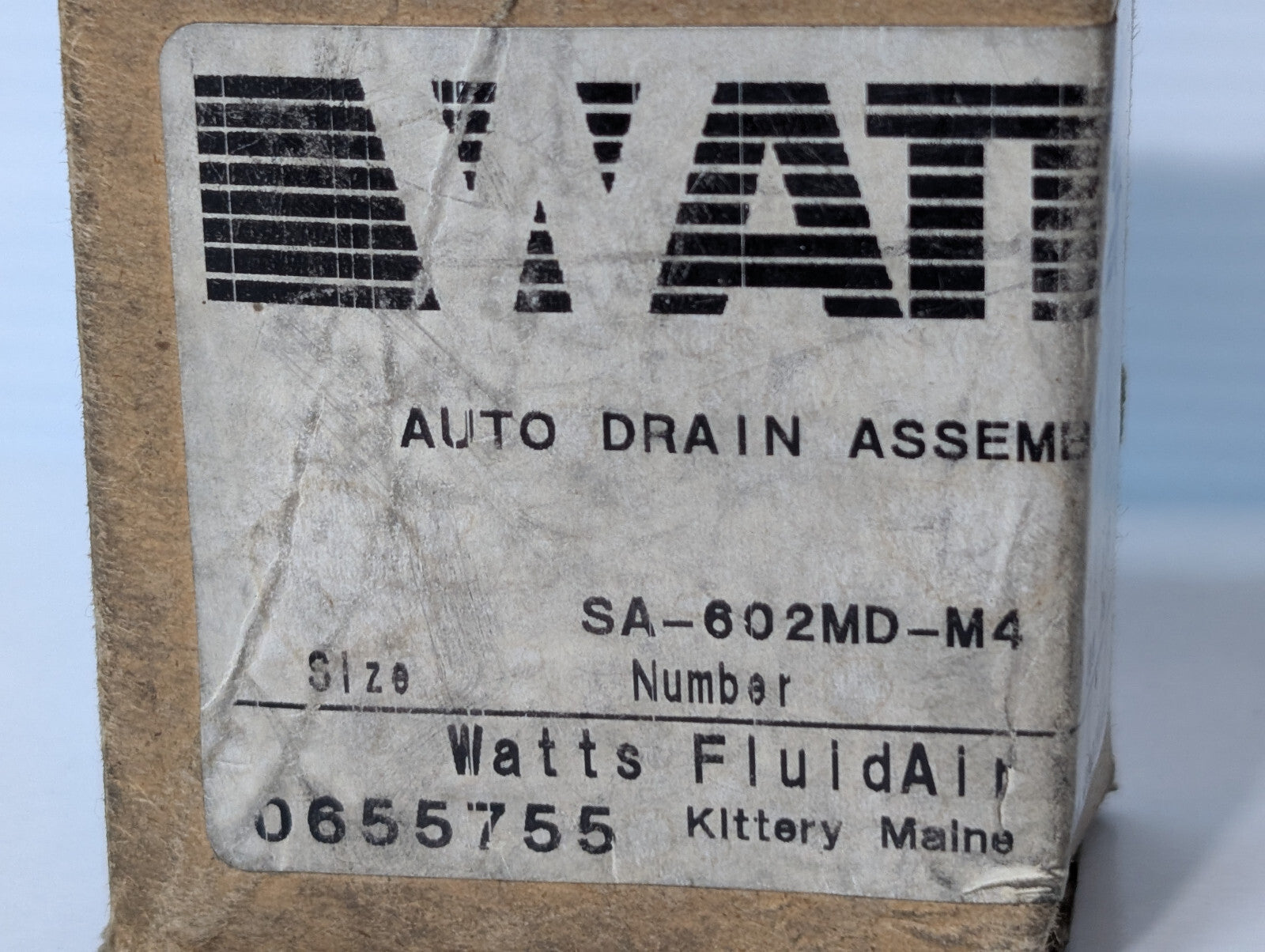 Watts Fluid Air SA-602MD-M4 Automatic Drain Assembly, 0655755