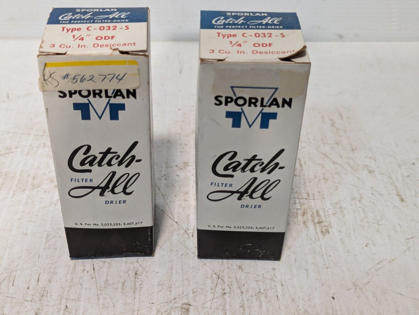 Pair of Sporlan Valve Co. Catch All Filter Drier. C-032-S W/ Box - Free Shipping