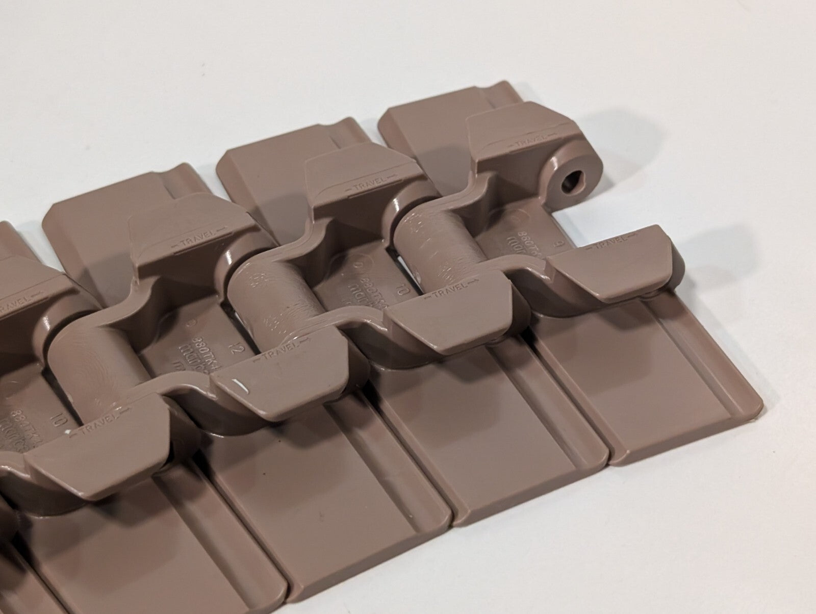 (3) Marbett Rexnord 880TK450 4-1/2" Brown HP Table Top Chain RH450, 48" 16" 28"