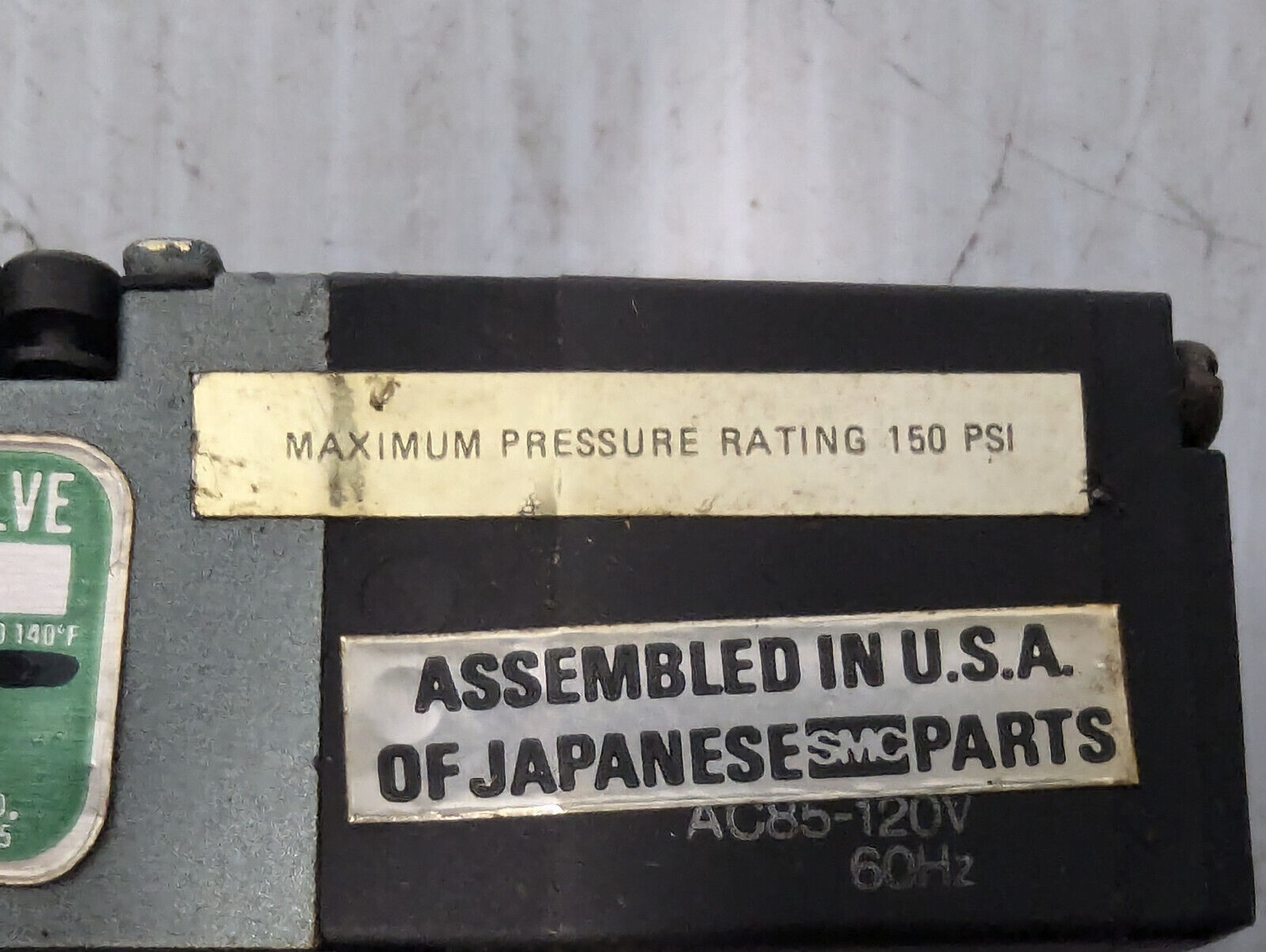 SMC NVSP4216-0009D General Purpose Solenoid Air Valve -Made in USA,Free Shipping