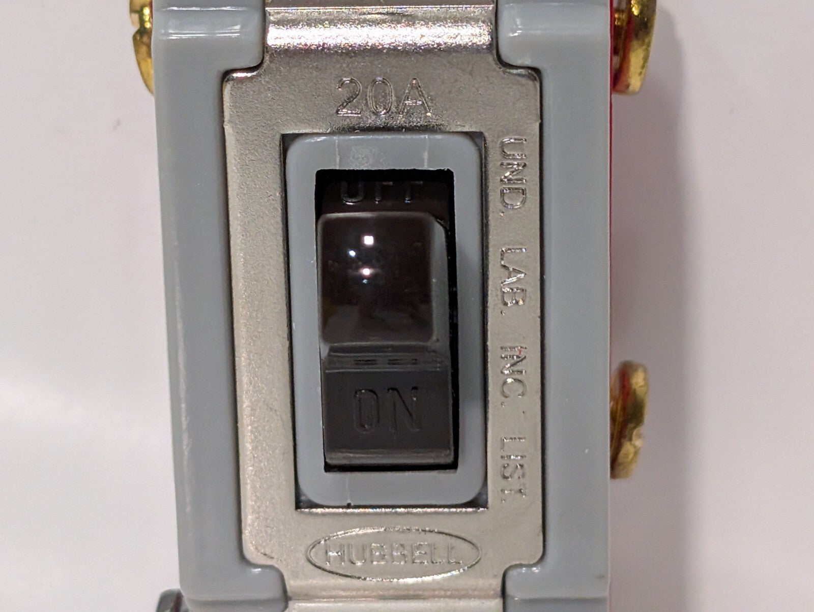 [2] Hubble HBL1222 Nylon Toggle Switch, 2 Pole 20A 120-277VAC