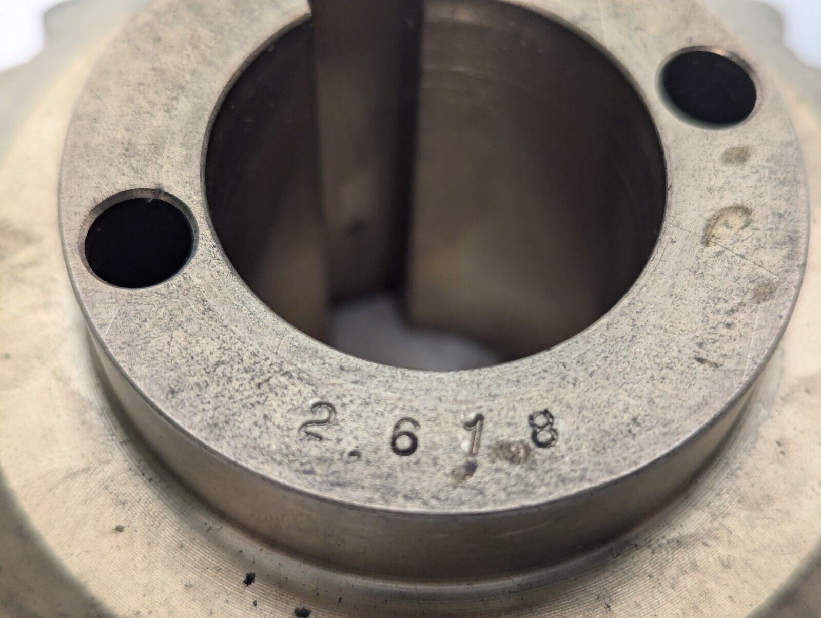 23 Tooth Brass Worm Gear 4" Dia 1 3/8" Notched Bore 2 1/2" H