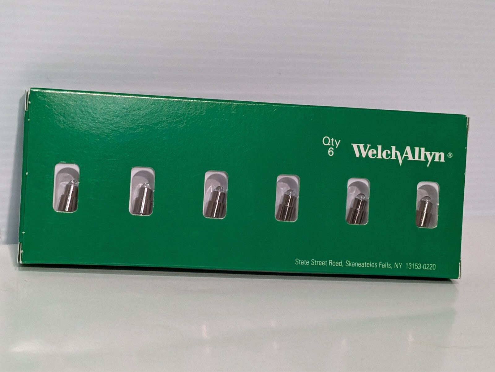 (10) Welch Allyn 06500-U6 Halogen Lamp 3.5V for MacroView Otoscope - Box of 6, 4