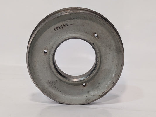 Unbranded 173334 Steel Pulley with 3 Threaded Bolt Holes, 5" OD