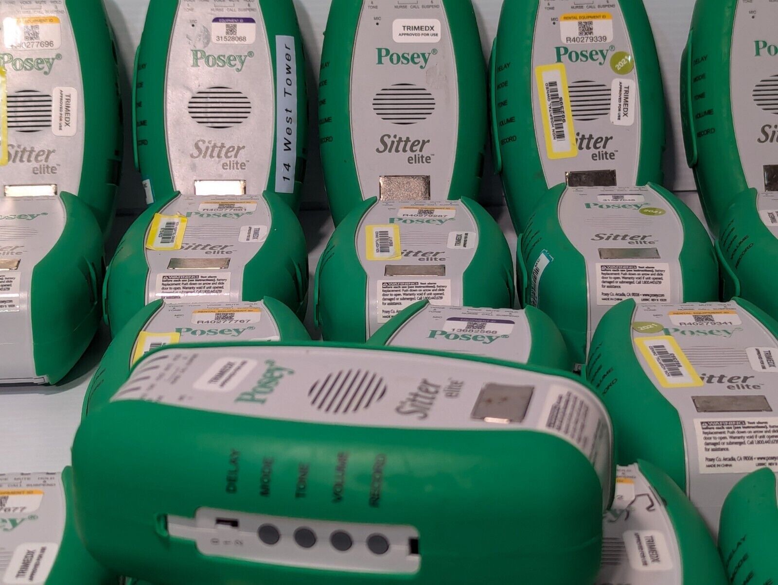 Large lot of 140 Posey 8345 sitter elite alarm systems - Free Shipping