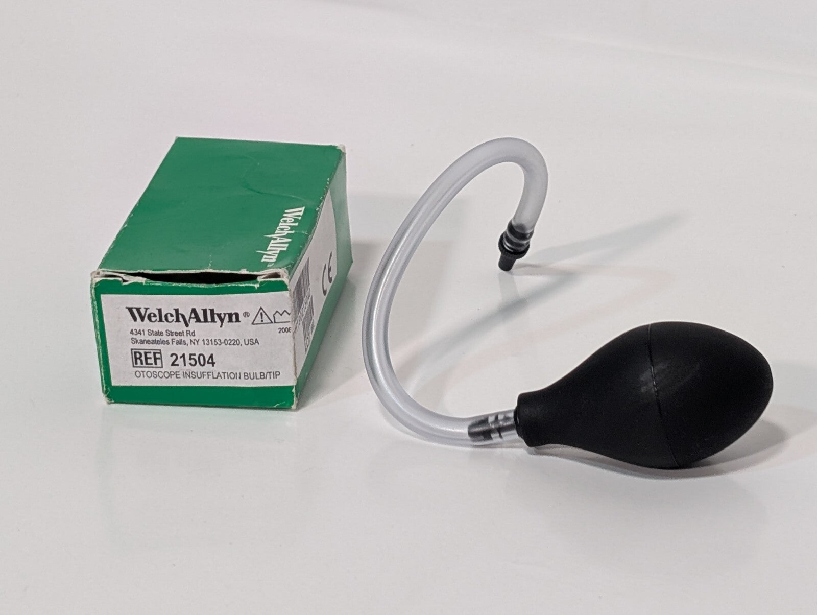 Welch Allyn 21504 Otoscope Insufflation Bulb with Tubing and Distal Tip Connect