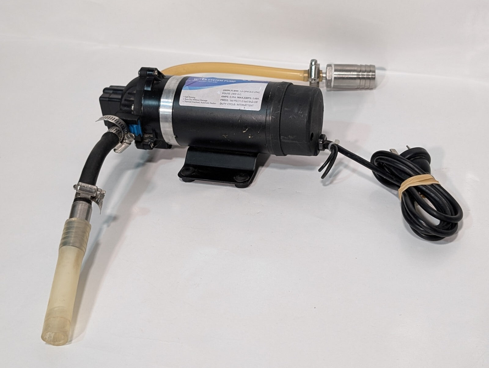 SurgeFlo DP-160-230 Self-Priming Water System Pump, Thermal Overload 1.6GPM 6LPM