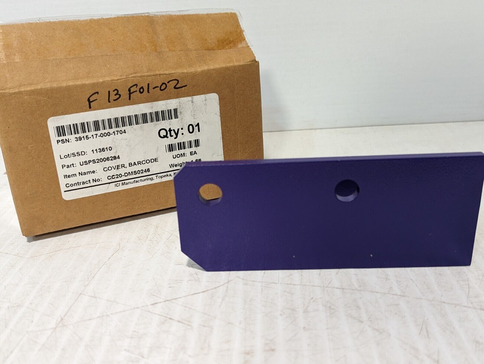 USPS2006294 Bar Code Cover - Free Shipping