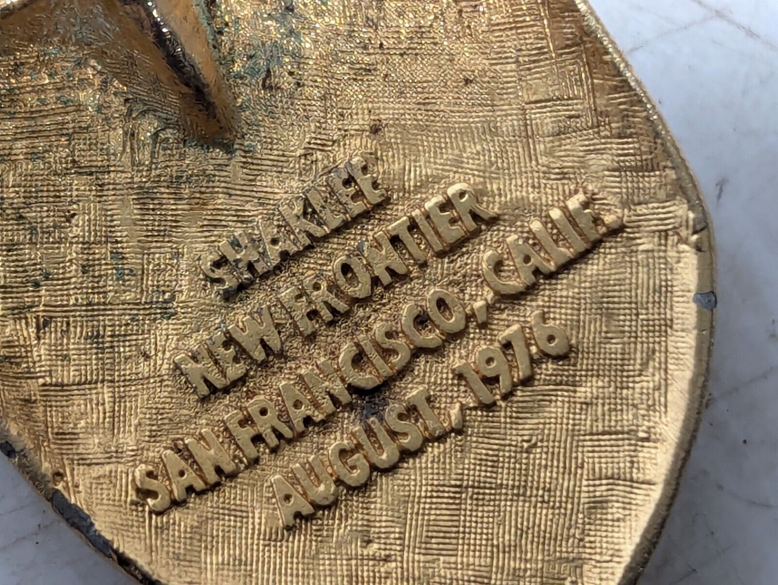ShakLee, New Frontier, Calif. 1976, Antique Candy Serving Spoon - Free Ship