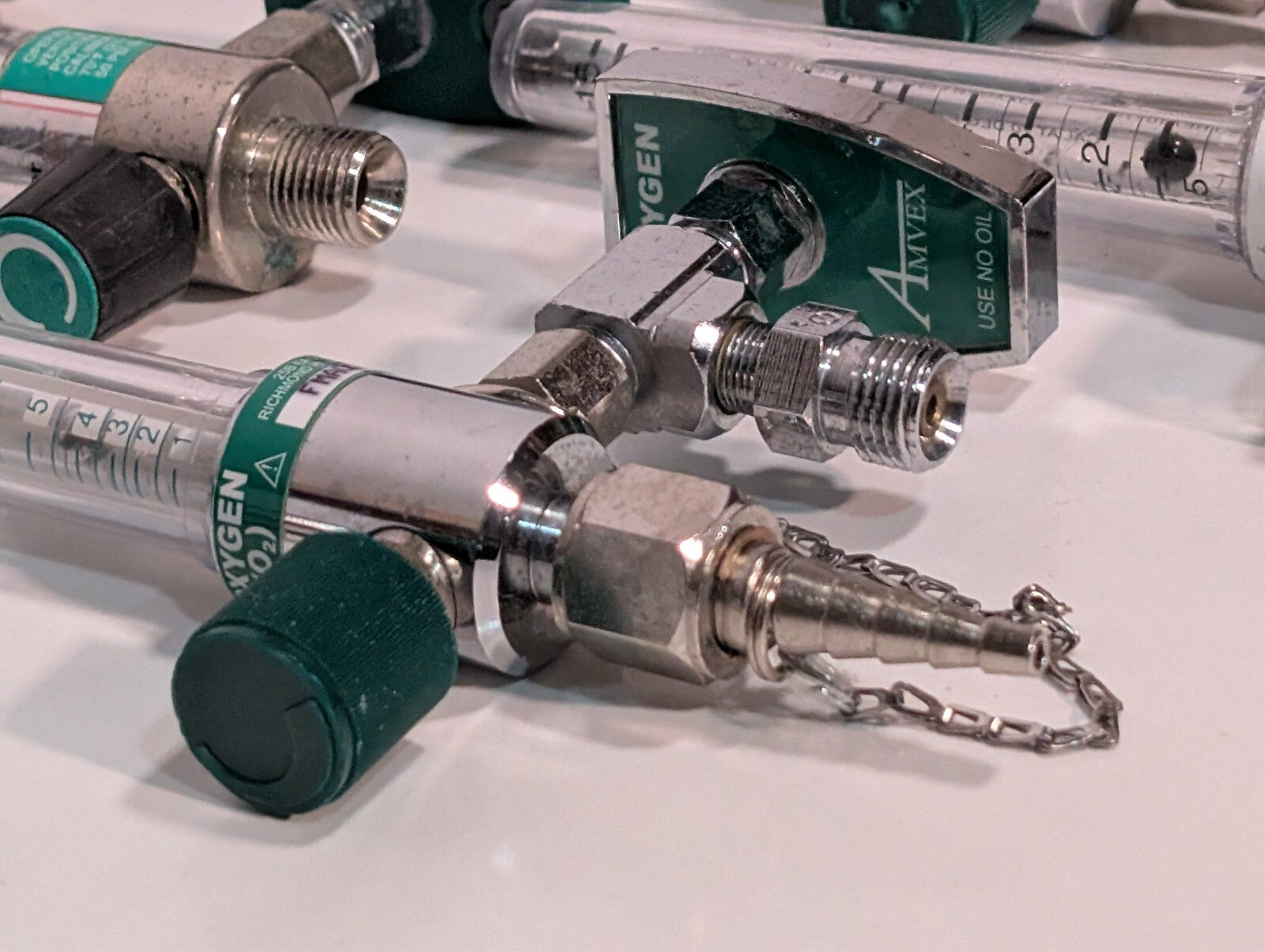 (53) Amvex and Precision Medical 1MFA Oxygen Flowmeters, 0473 0197, 60-80 90 LPM