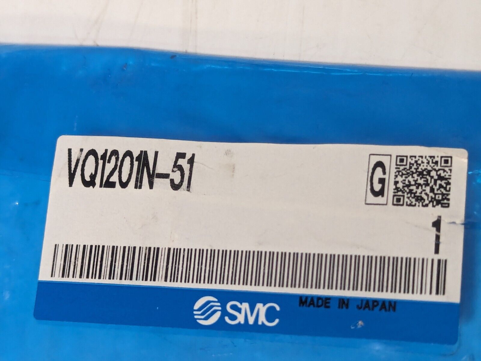 SMC VQ1201N-51 Solenoid Valve,  24vdc, VQ1201N51 - Free Shipping