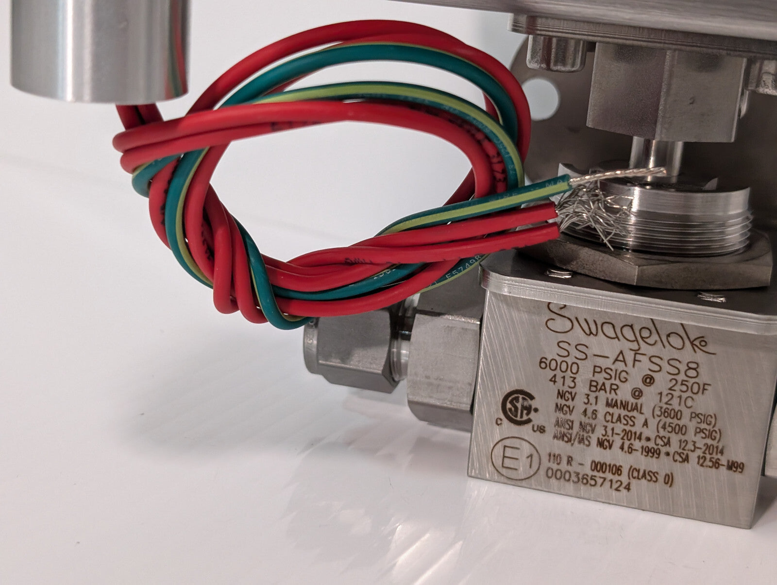 Swaglok MS-A30-4-DIN Spring Return Assy SS-AFSS8 Control Valve ASCO WT8551A001MS