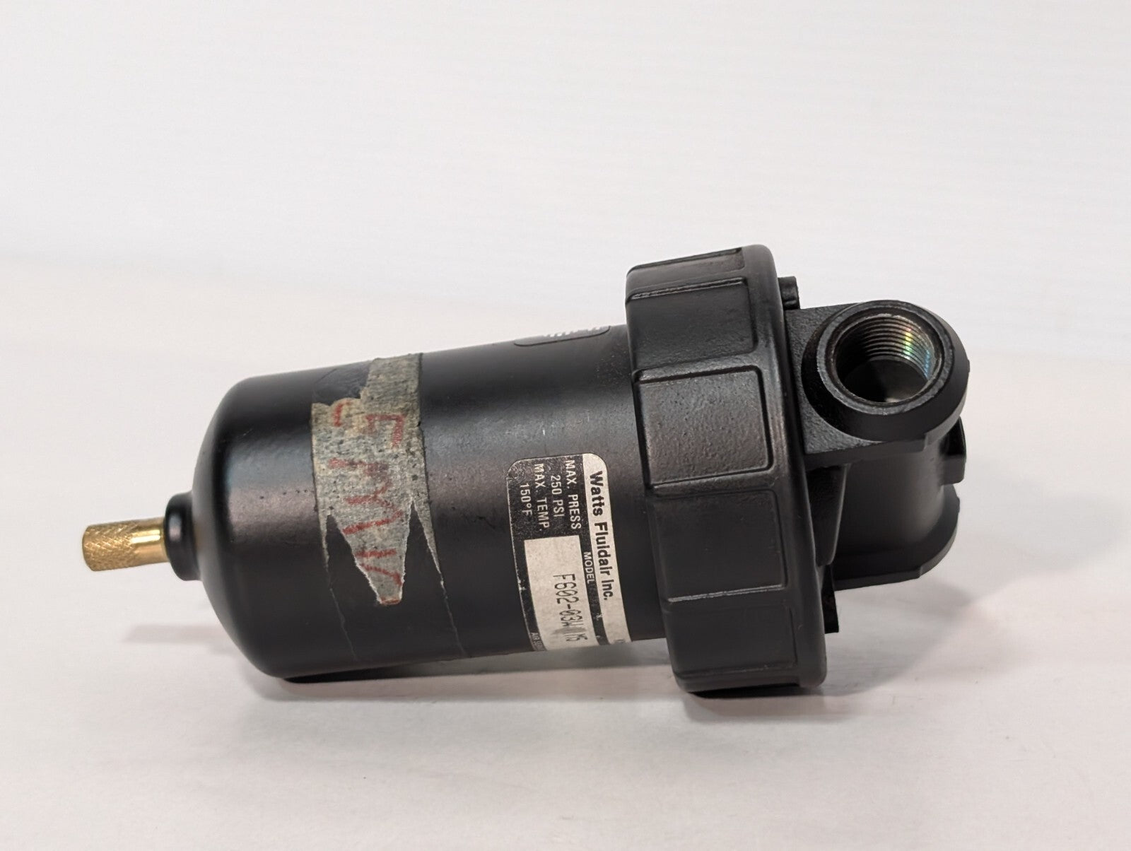 Watts Fluidair F602-03WJ M5 Pneumatic Filter, 250psi, 150º F Max Temp