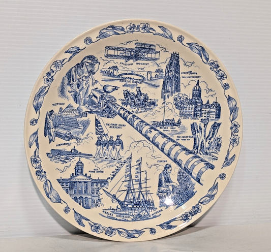 Vintage Vernon Kilns Hartford, Connecticut Souvenier Collector Plate 1930s