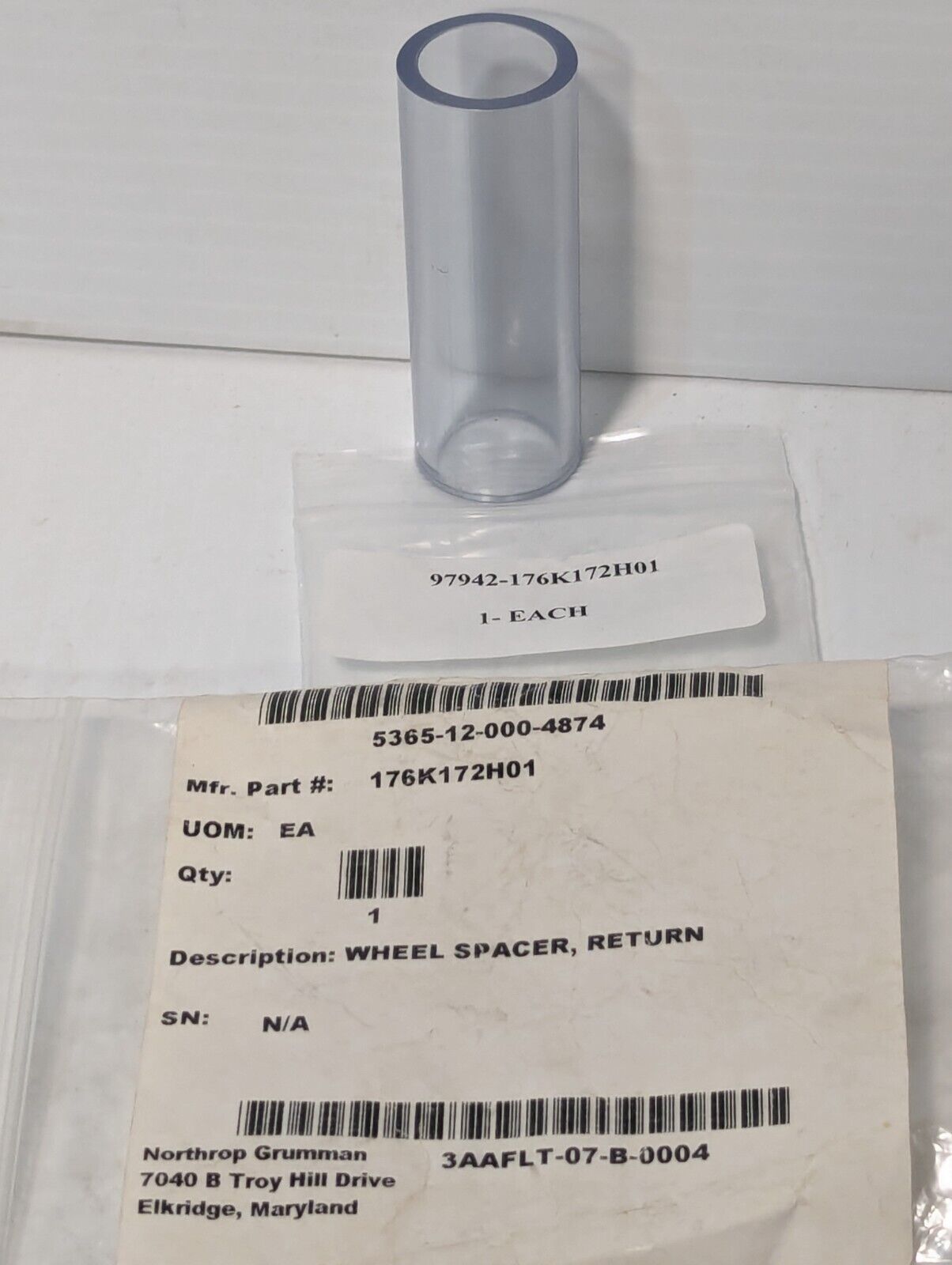 5365-12-000-4874 176K172H01 Return Wheel Spacer - Free Shipping