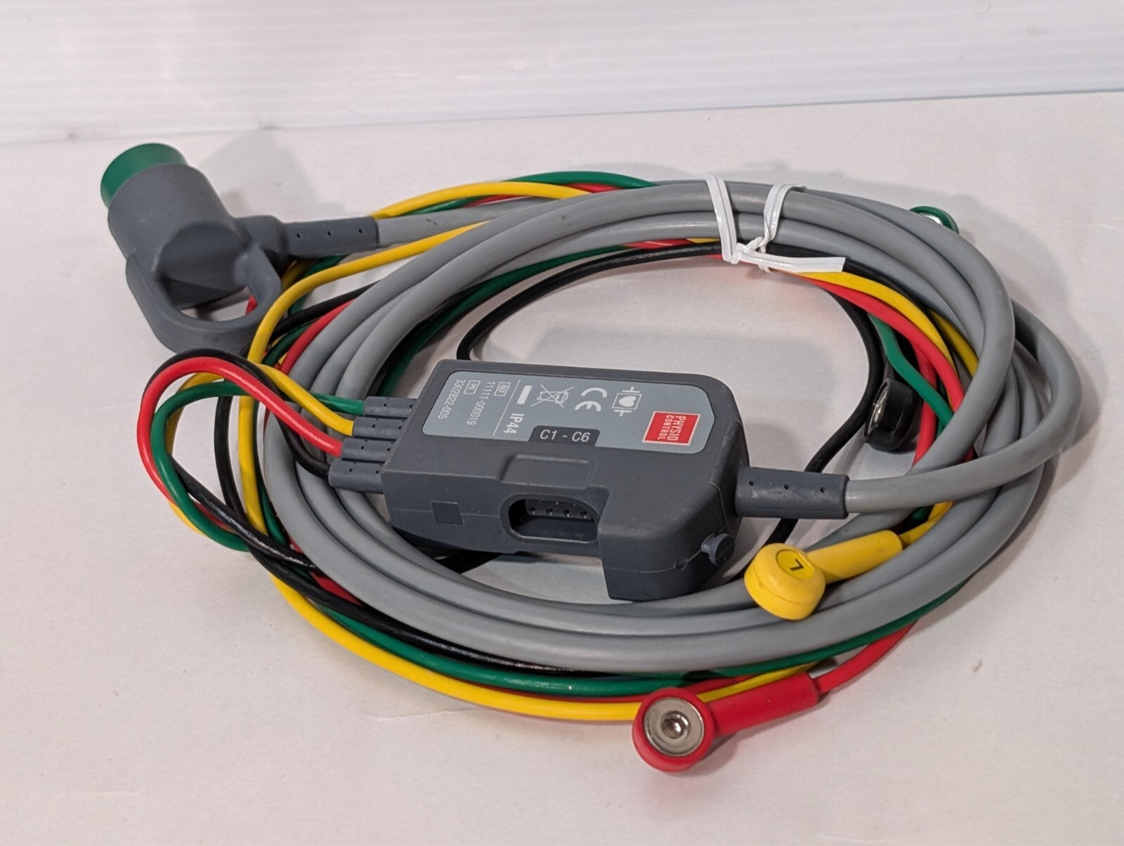 (1) Physio Control 4-wire Limb Cable REF: 11111-000019 PN: 3302822-005 ECG Cable
