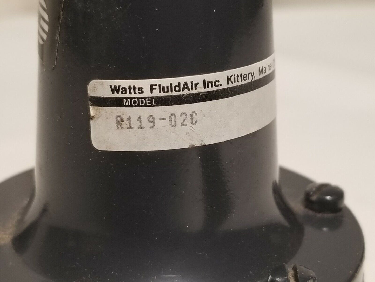 Watts FluidAir R119-02C, reduced pressure range 0-125PSIG, 0-9bar