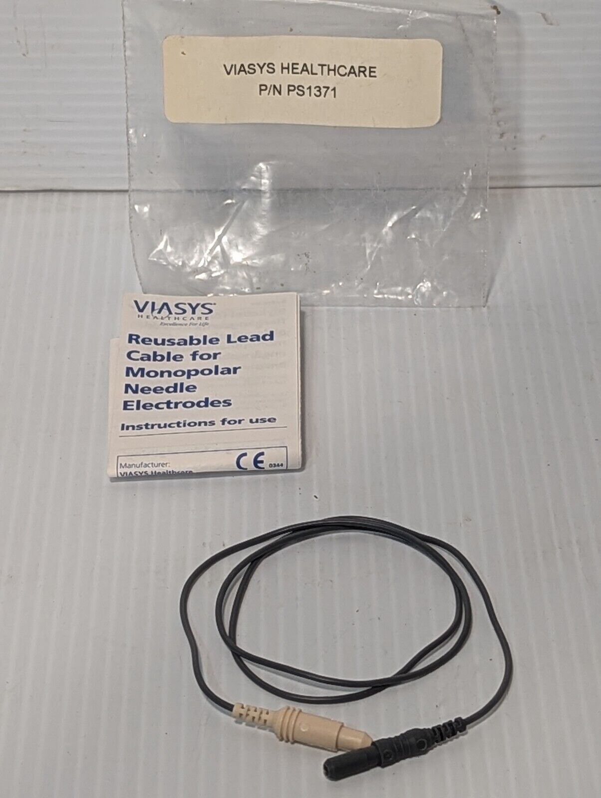 Viasys Healthcare PS1371 Reusable Lead Cable for Monopolar Needle Electrodes
