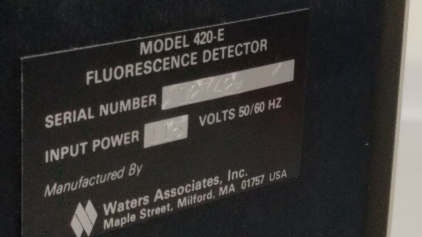 Waters Fluorescence Detector Model 420