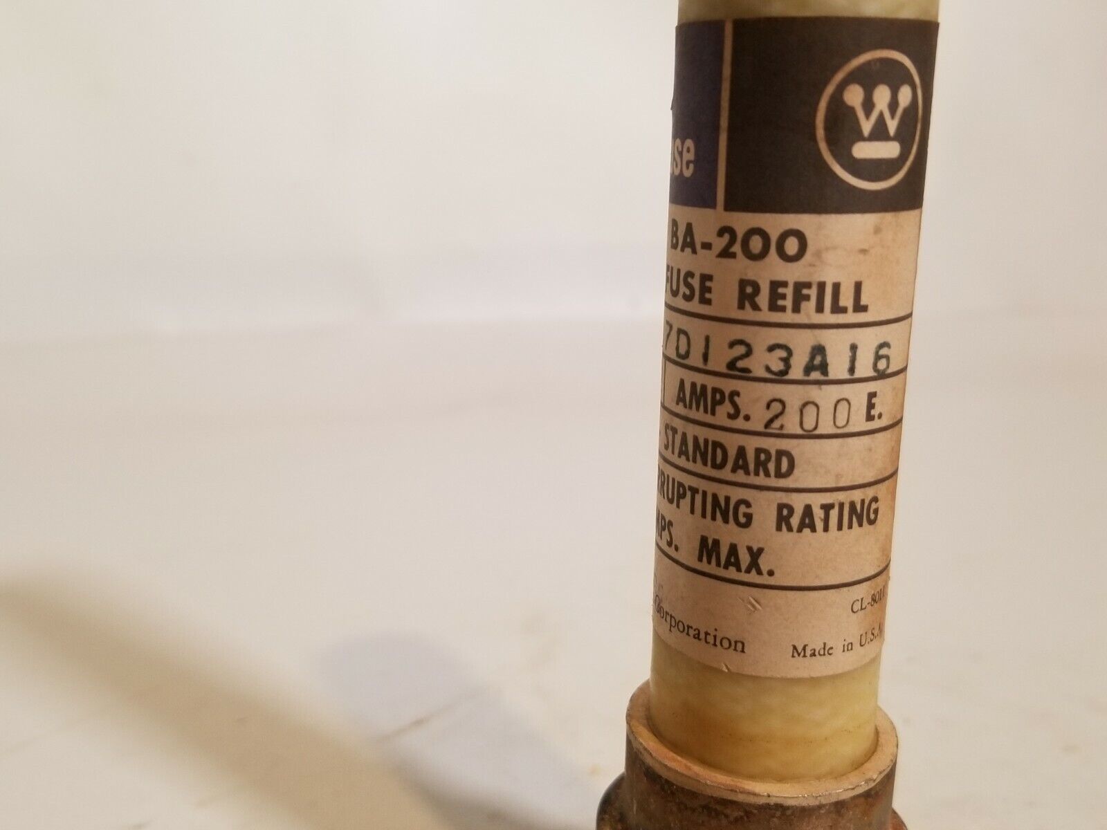 Westinghouse BA-200 117D123A16 200E Power Fuse Refill, New Old Stock