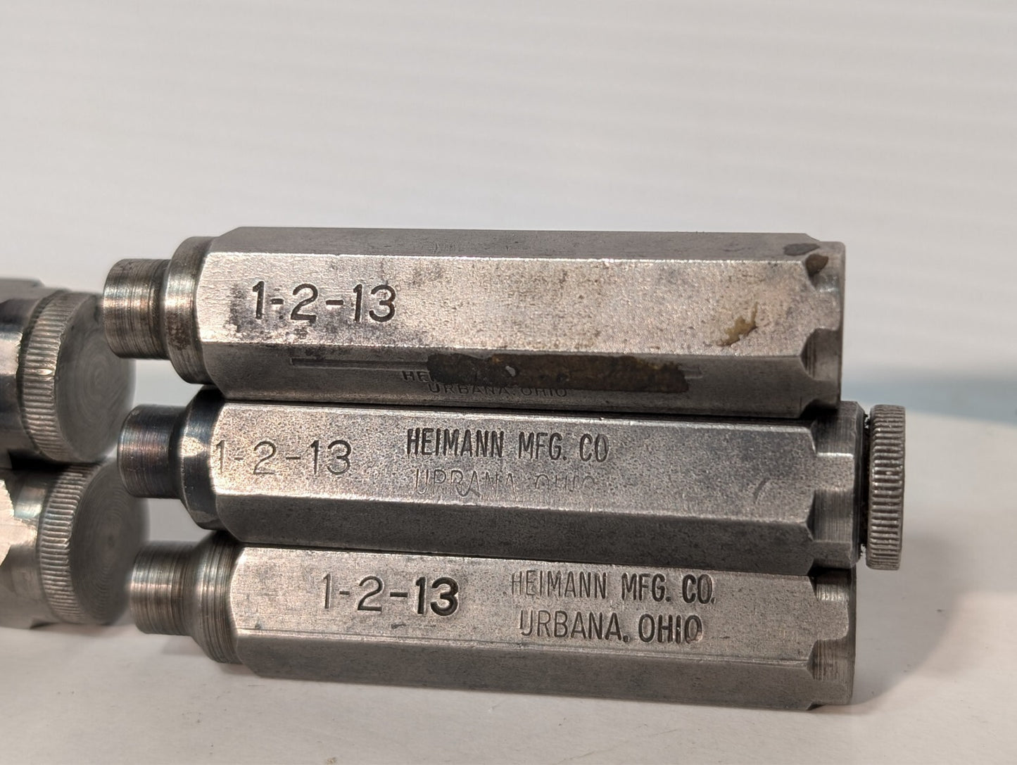 (25) Heimann Transfer Screw Incl. 3/8-16, 1-2-13, 5-8-11, etc. See photos+desc.