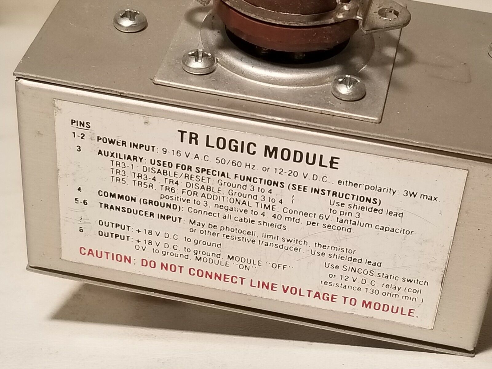 Unbraded TR logic module