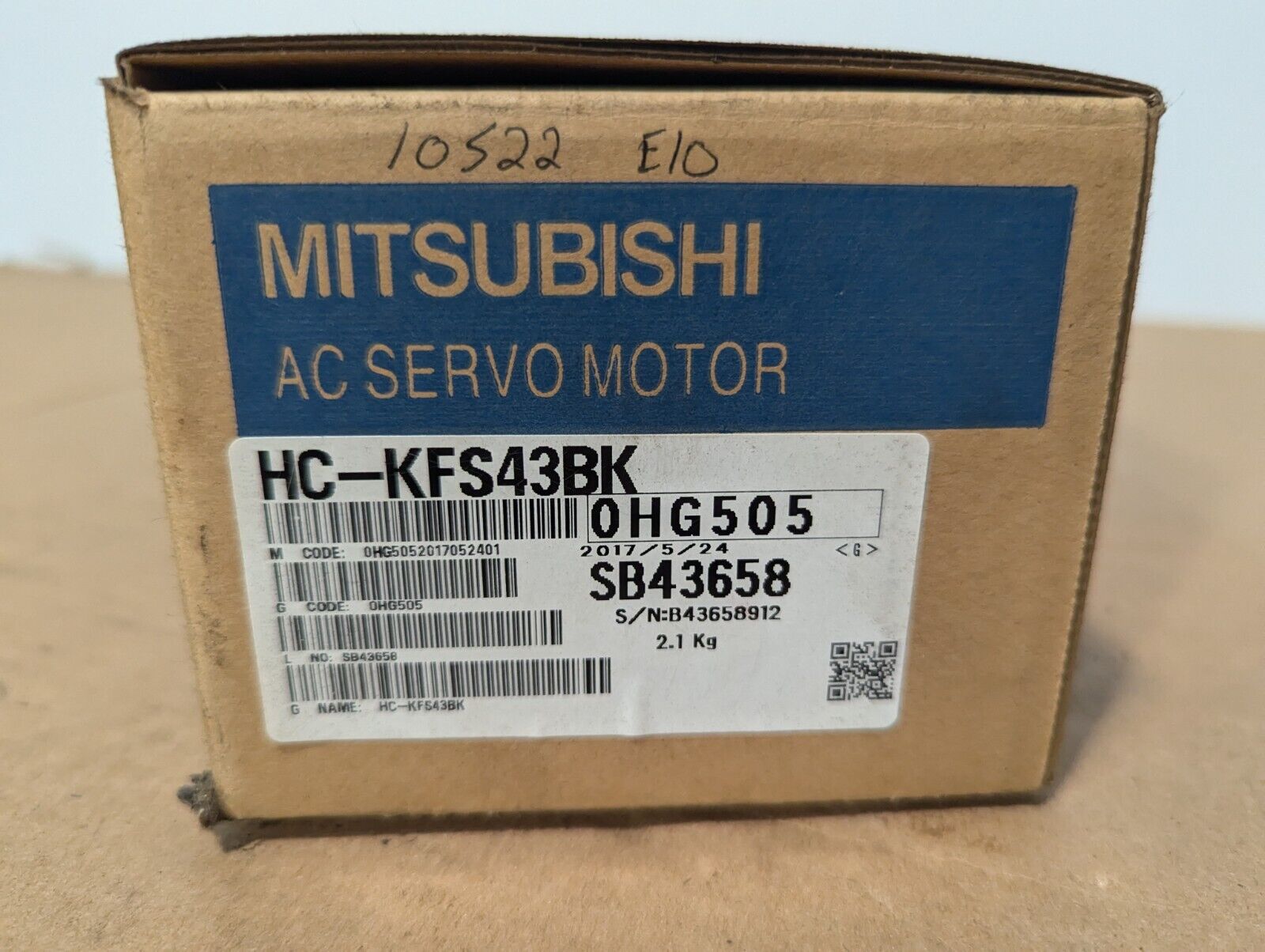 Mitsubishi HC-KFS43BK - ** For PARTS ** - Free Shipping
