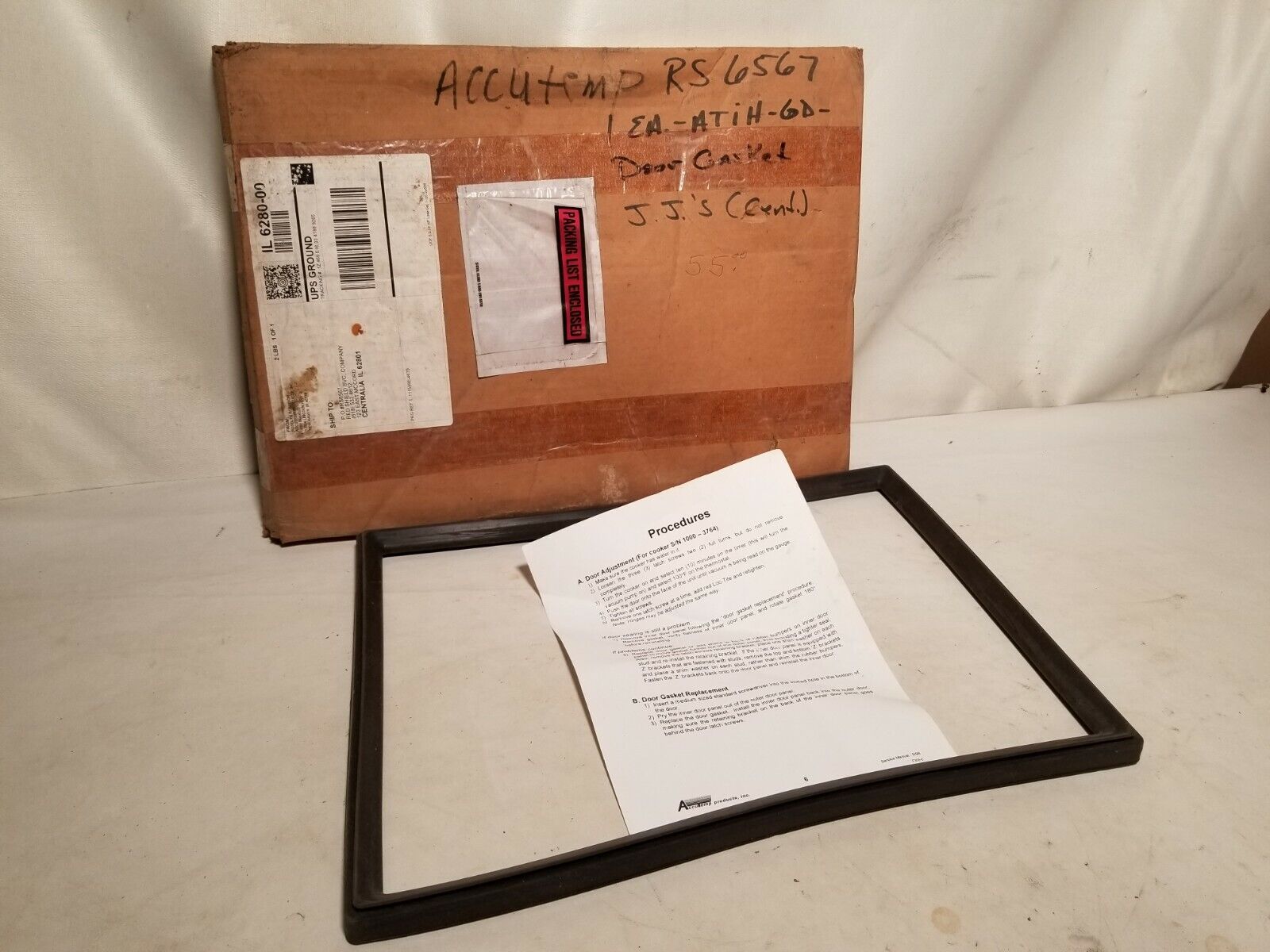 AccuTemp AT1H-6D door gasket for cooker 1000-3764